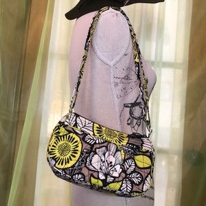 Vera Bradley Lime Green Black White Little Bag